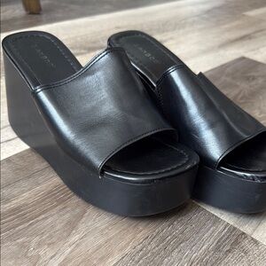 BAMBOO Black Platform Shoes